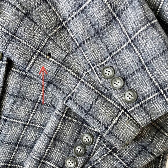 Pendleton Vintage Plaid Wool Blazer Size Medium - Picture 7 of 9